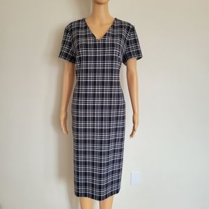 Hugo Boss dakara professional plaid dress